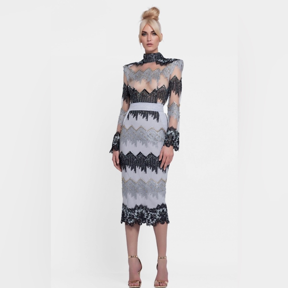ZHIVAGO Chyrsler Dusky Dress, size:6